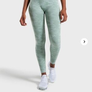 Gymshark green camo seamless leggings